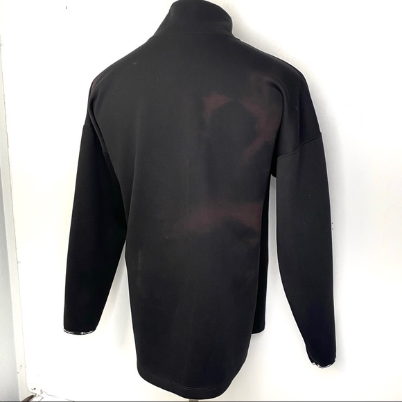 Champion Women’s Black Sport Mock Neck Shoulder Zip Pullover Fleece Sweatshirt L - Picture 7 of 10
